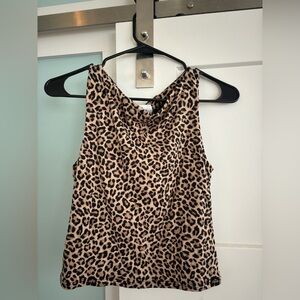 Cheetah print tank top